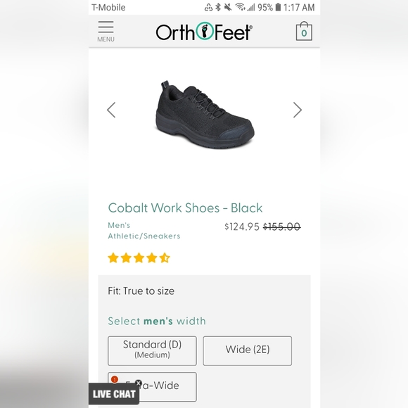 OrthoFeet Mens All-day Work Shoes - Picture 4 of 4